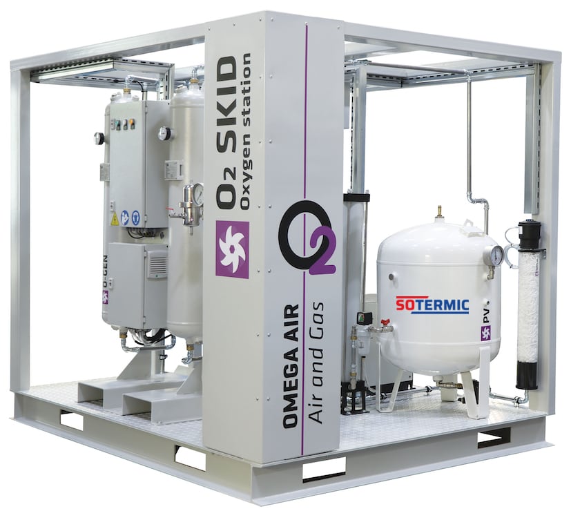 Generador de oxigeno en formato Skid 1