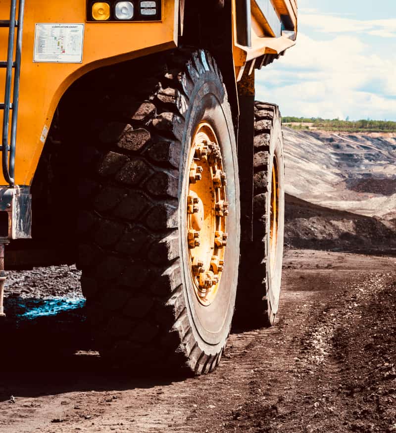 Neumatico camion minero nitrogeno